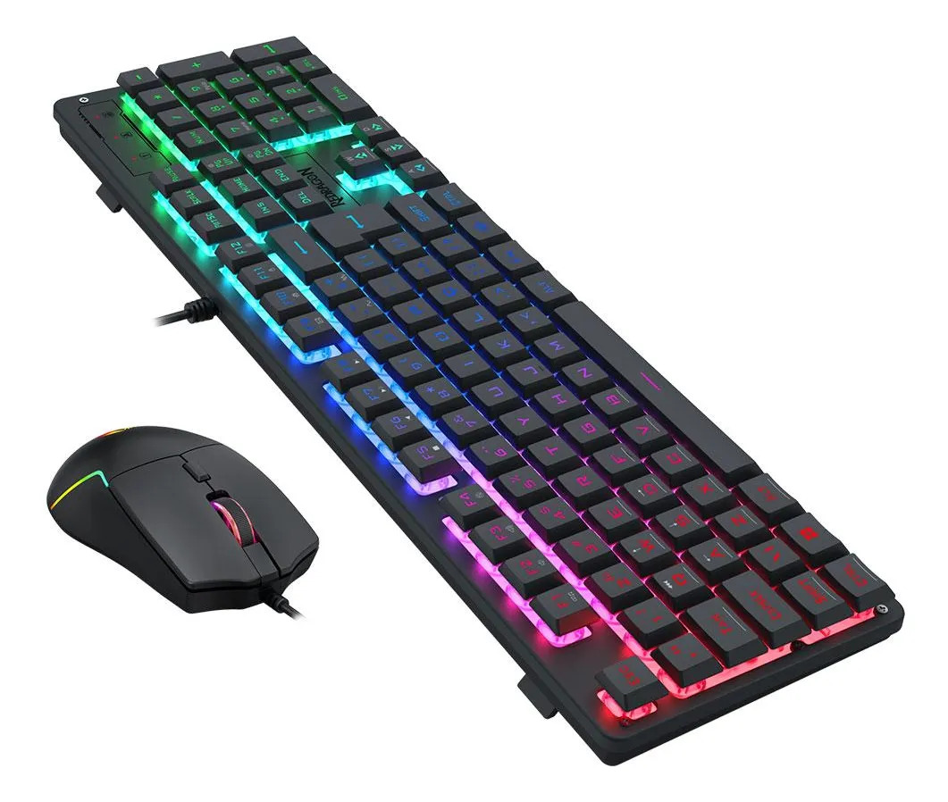 COMBO TECLADO + MOUSE + HEADSET + MOUSEPAD REDRAGON ESSENTIALS PRETO S166 - Imagem 4