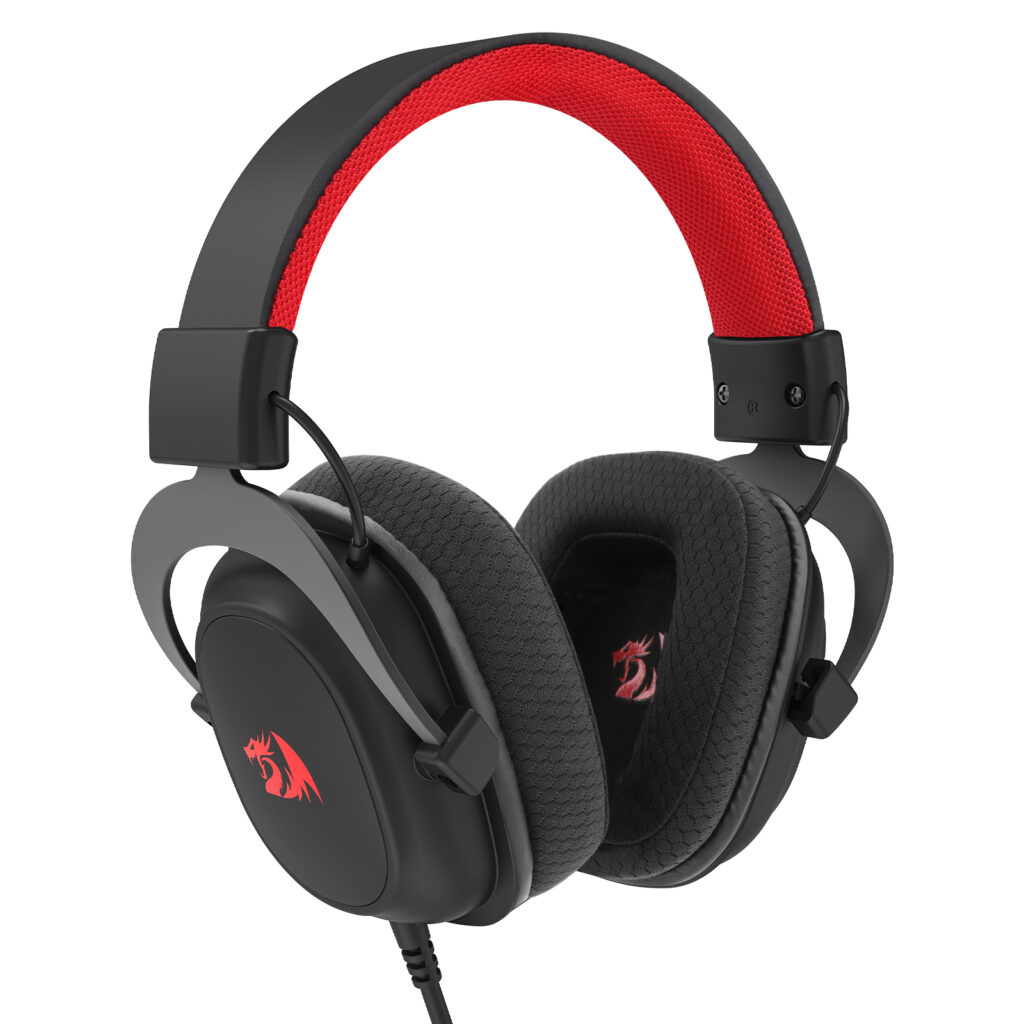 HEADSET GAMER PRETO COM FIO REDRAGON ZEUS LITE PARA JOGOS H510-LT
