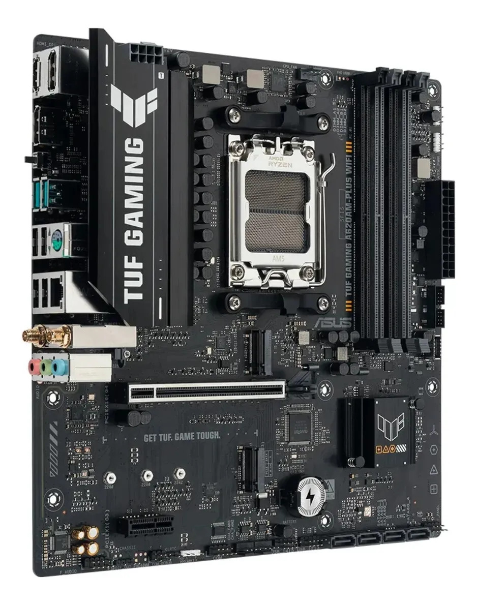 PLACA MAE ASUS TUF GAMING A620AM-PLUS WIFI - RYZEN AM5 DDR5 - MATX - M.2 NVME - HDMI/2XDISPLAYPORT - Imagem 4