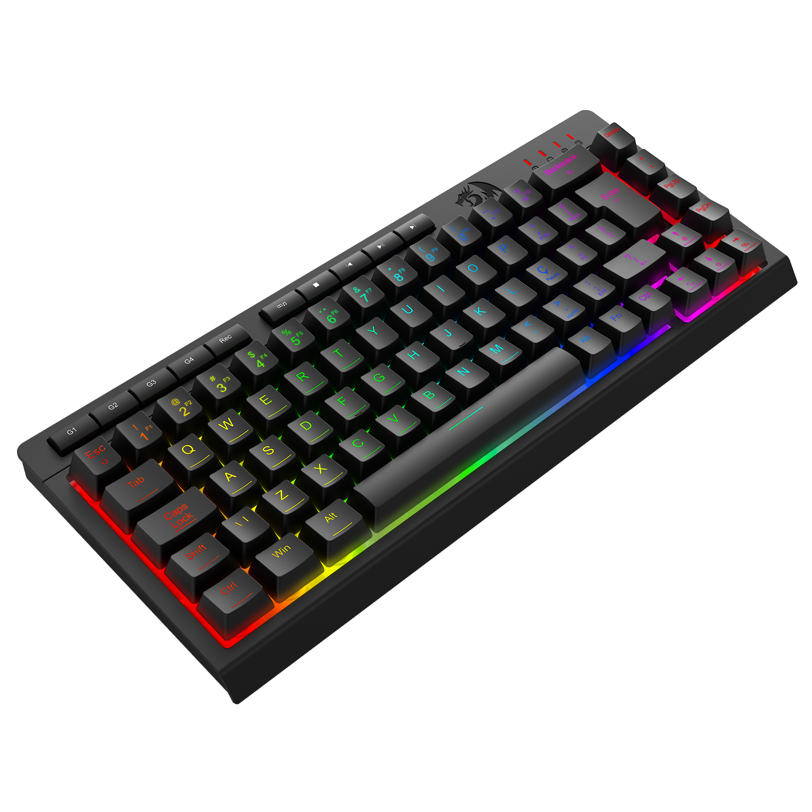 TECLADO MEMBRANA GAMER REDRAGON CRESCENT 68% K519-RGB-PT - Imagem 5